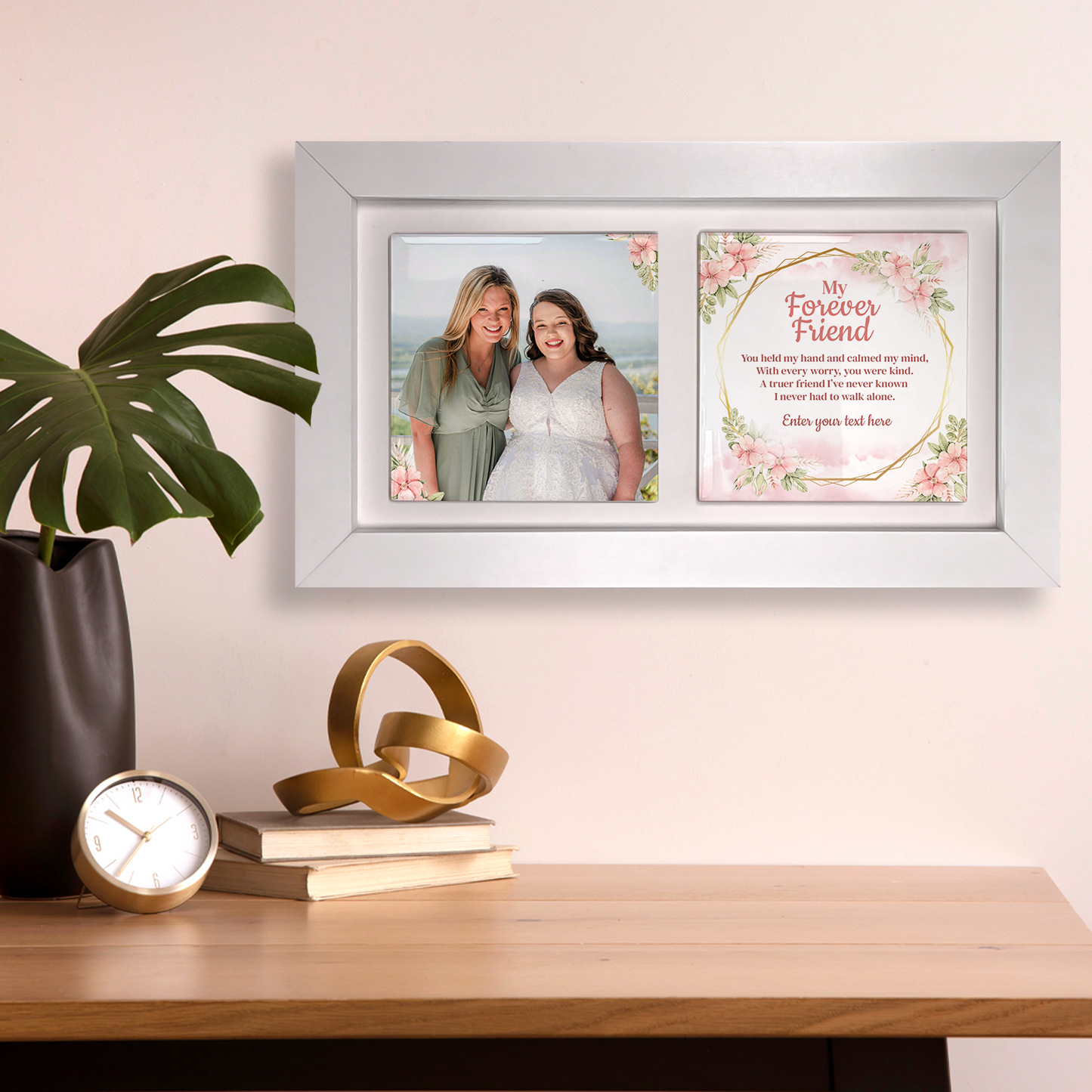 My Forever Friend – Personalised Ceramic Tiles in Landscape Frame