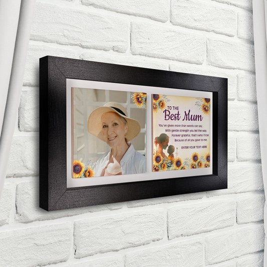 To The Best Mum – Personalised Ceramic Tiles in Landscape Frame