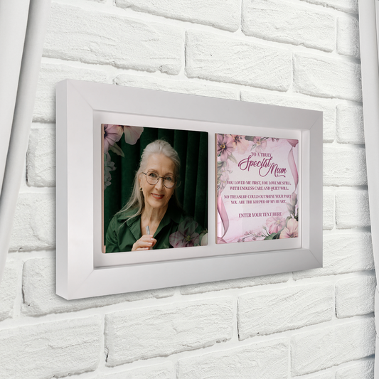 To A Truly Special Mum – Personalised Ceramic Tiles in Landscape Frame
