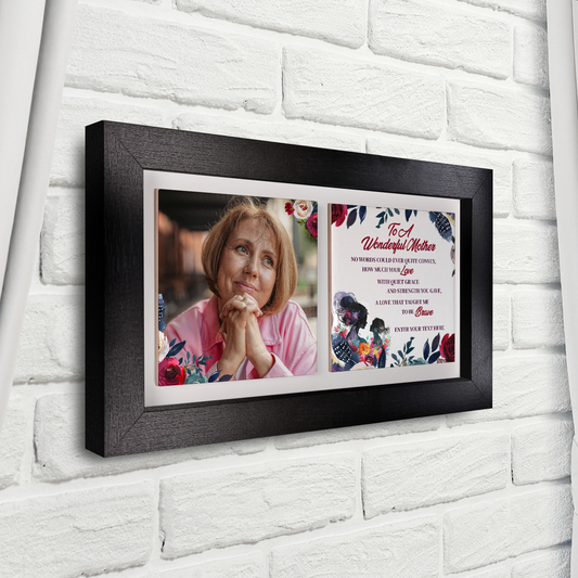 To A Wonderful Mother – Personalised Ceramic Tiles in Landscape Frame