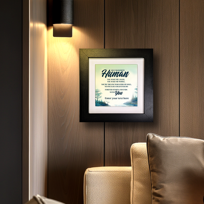 My Favourite Human – Personalised Square Framed Ceramic Tile