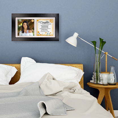To A Daughter We're Proud Of – Personalised Ceramic Tiles in Landscape Frame