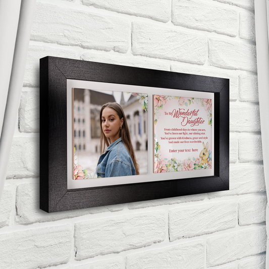 To My Wonderful Friend – Personalised Ceramic Tiles in Landscape Frame