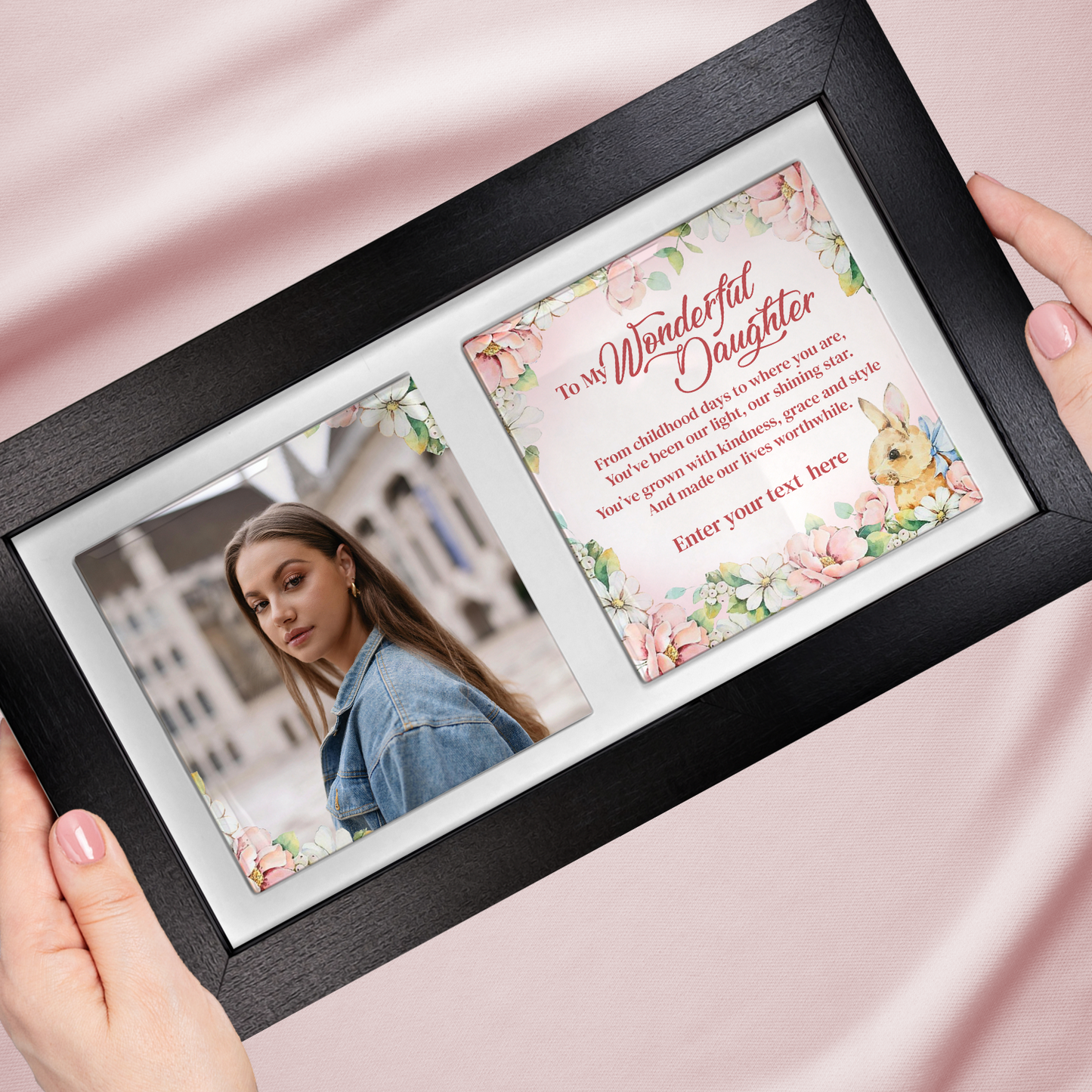 To My Wonderful Friend – Personalised Ceramic Tiles in Landscape Frame