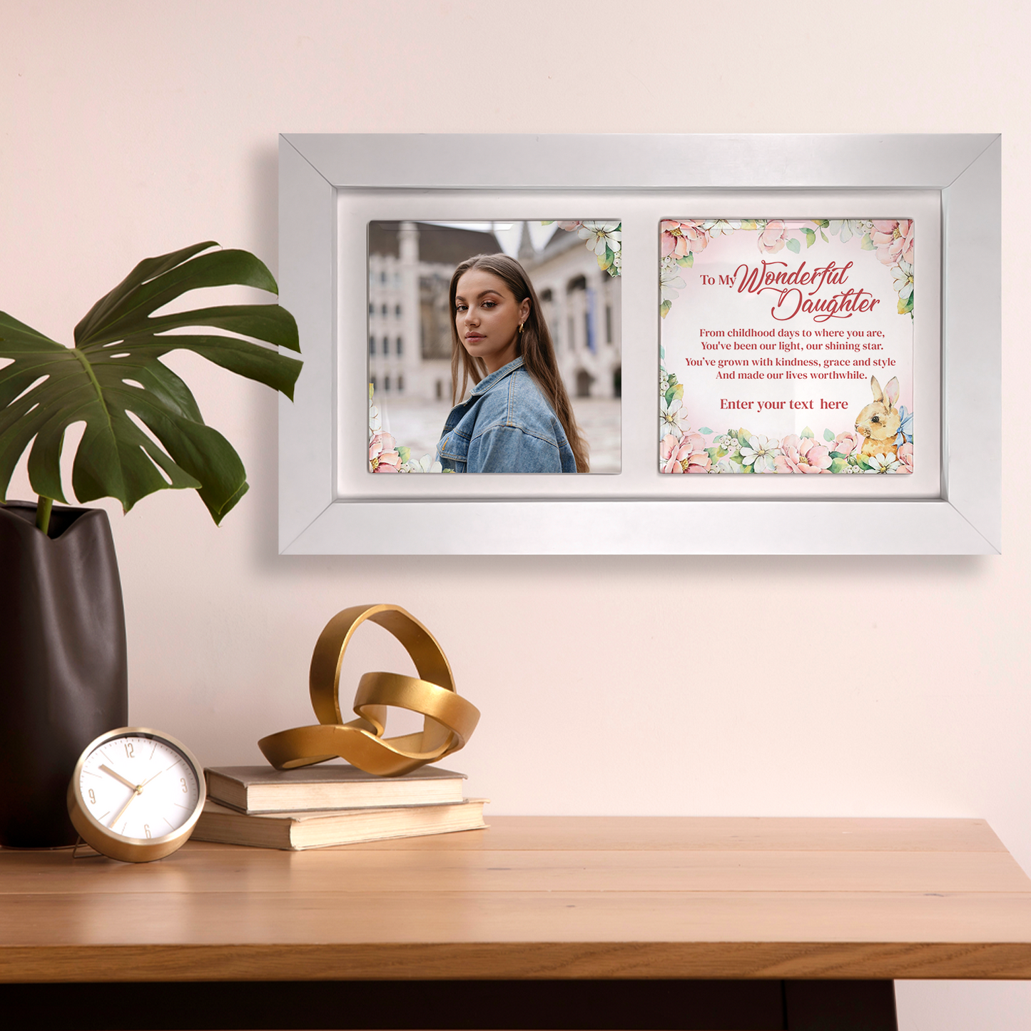 To My Wonderful Friend – Personalised Ceramic Tiles in Landscape Frame