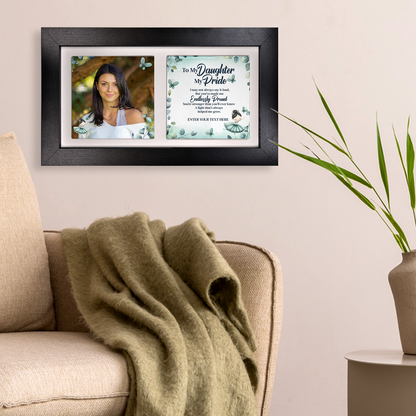 To My Daughter, My Pride – Personalised Ceramic Tiles in Landscape Frame