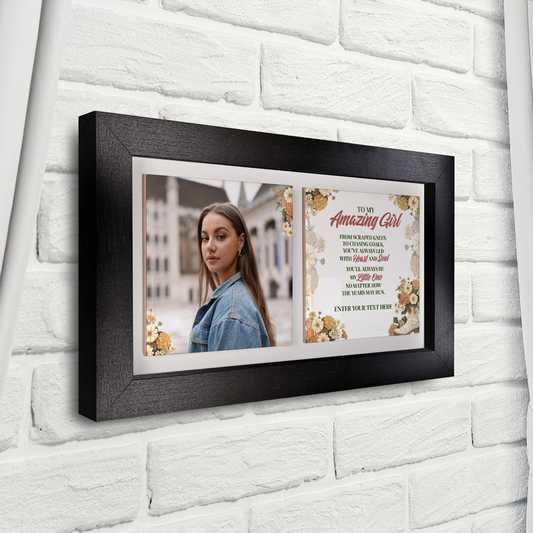To My Amazing Girl – Personalised Ceramic Tiles in Landscape Frame
