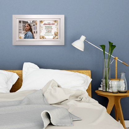To My Amazing Girl – Personalised Ceramic Tiles in Landscape Frame