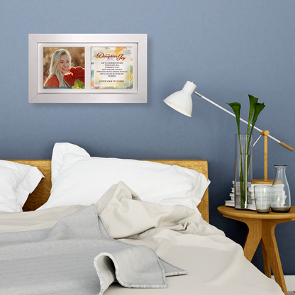 To My Daughter, My Joy – Personalised Ceramic Tiles in Landscape Frame