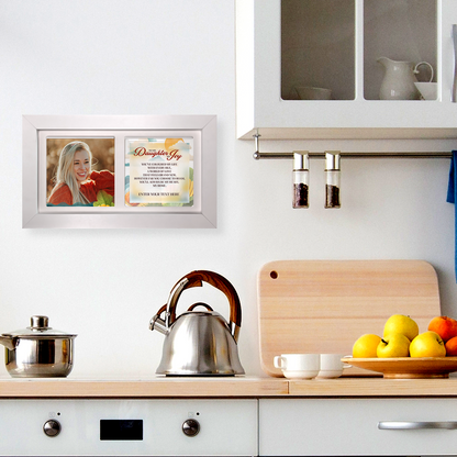 To My Daughter, My Joy – Personalised Ceramic Tiles in Landscape Frame