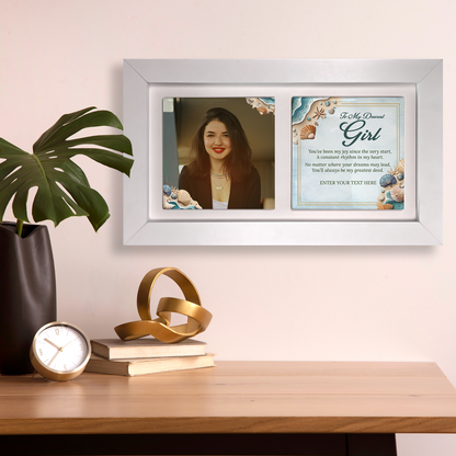 To My Dearest Girl – Personalised Ceramic Tiles in Landscape Frame