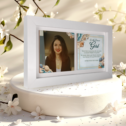 To My Dearest Girl – Personalised Ceramic Tiles in Landscape Frame