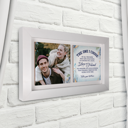 The One I Chose – Personalised Ceramic Tiles in Landscape Frame