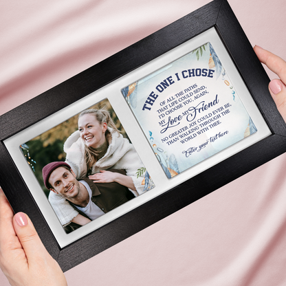 The One I Chose – Personalised Ceramic Tiles in Landscape Frame