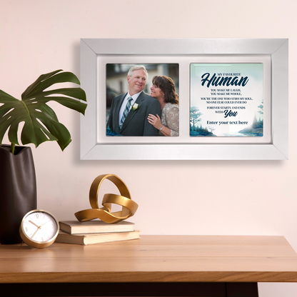 My Favourite Human  – Personalised Ceramic Tiles in Landscape Frame