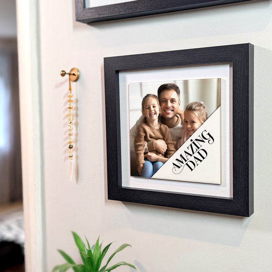 Amazing Dad – Personalised Square Framed Ceramic Tile