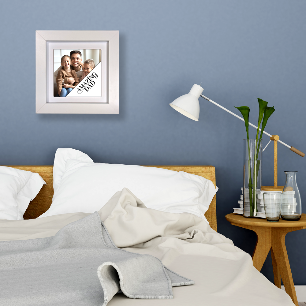 Amazing Dad – Personalised Square Framed Ceramic Tile