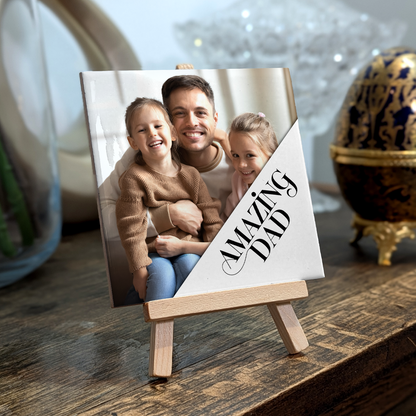 Amazing Dad – Personalised Ceramic Tile with Easel