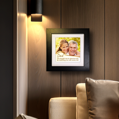 Dad Stand So Tall  – Personalised Square Framed Ceramic Tile
