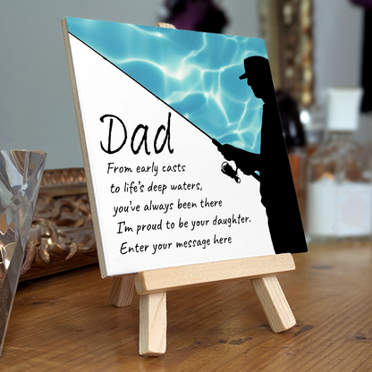 Early Cast – Personalised Ceramic Tile with Easel
