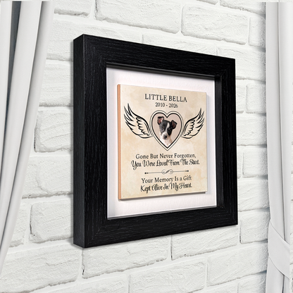 Gone But Never Forgotten – Personalised Square Framed Ceramic Tile