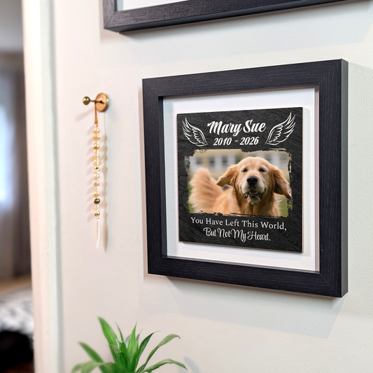 You Have Left This World – Personalised Square Framed Ceramic Tile