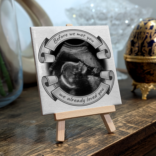 Before We Met You – Personalised Ceramic Tile with Easel