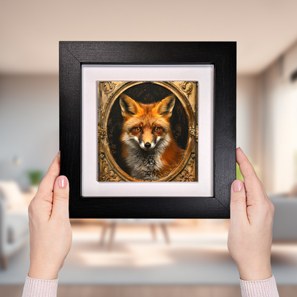 The Fox Framed Gothic Ceramic Art Tiles