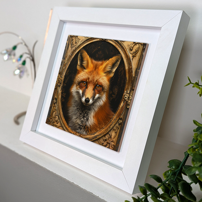 The Fox Framed Gothic Ceramic Art Tiles