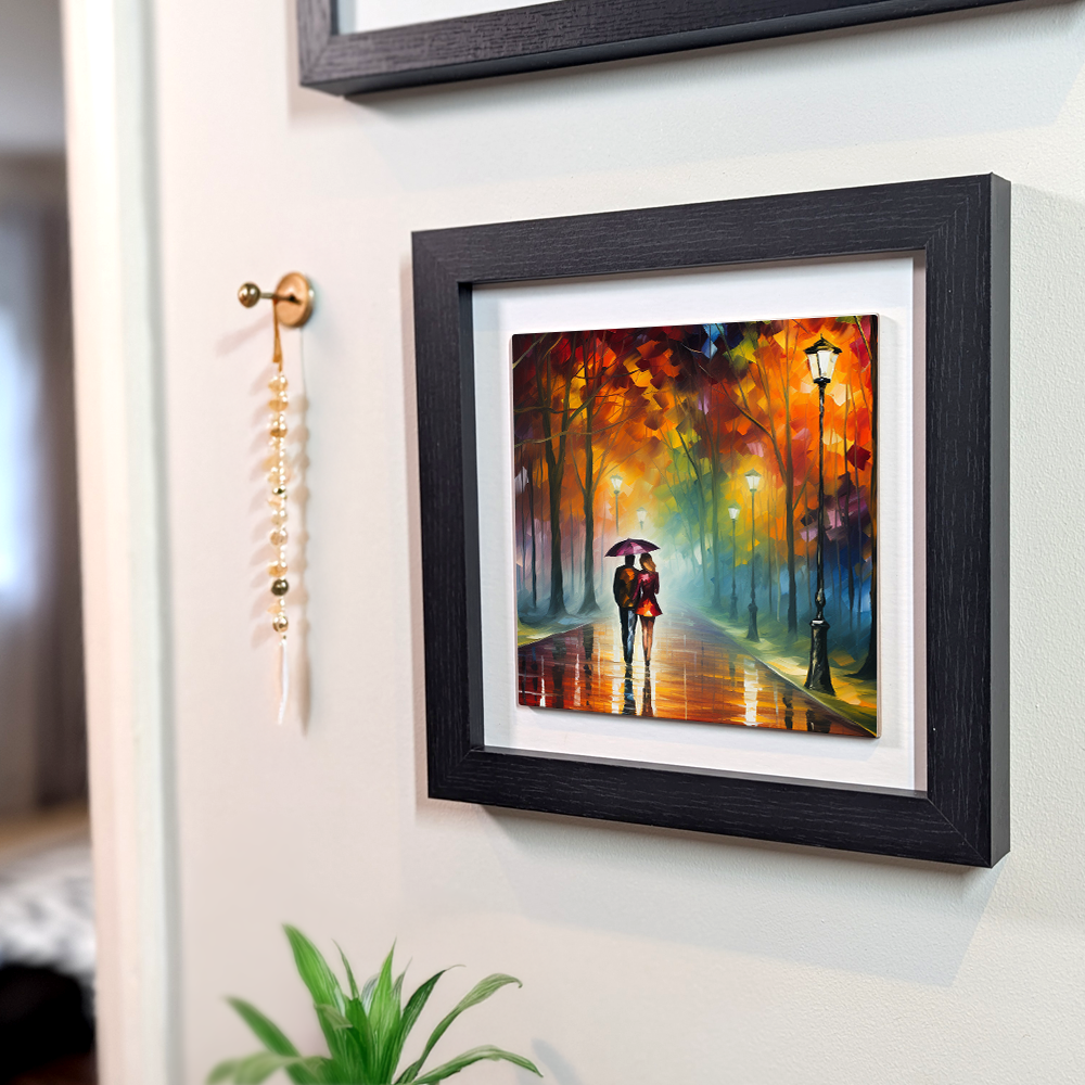 Autumn Stroll  Framed Ceramic Art Tiles