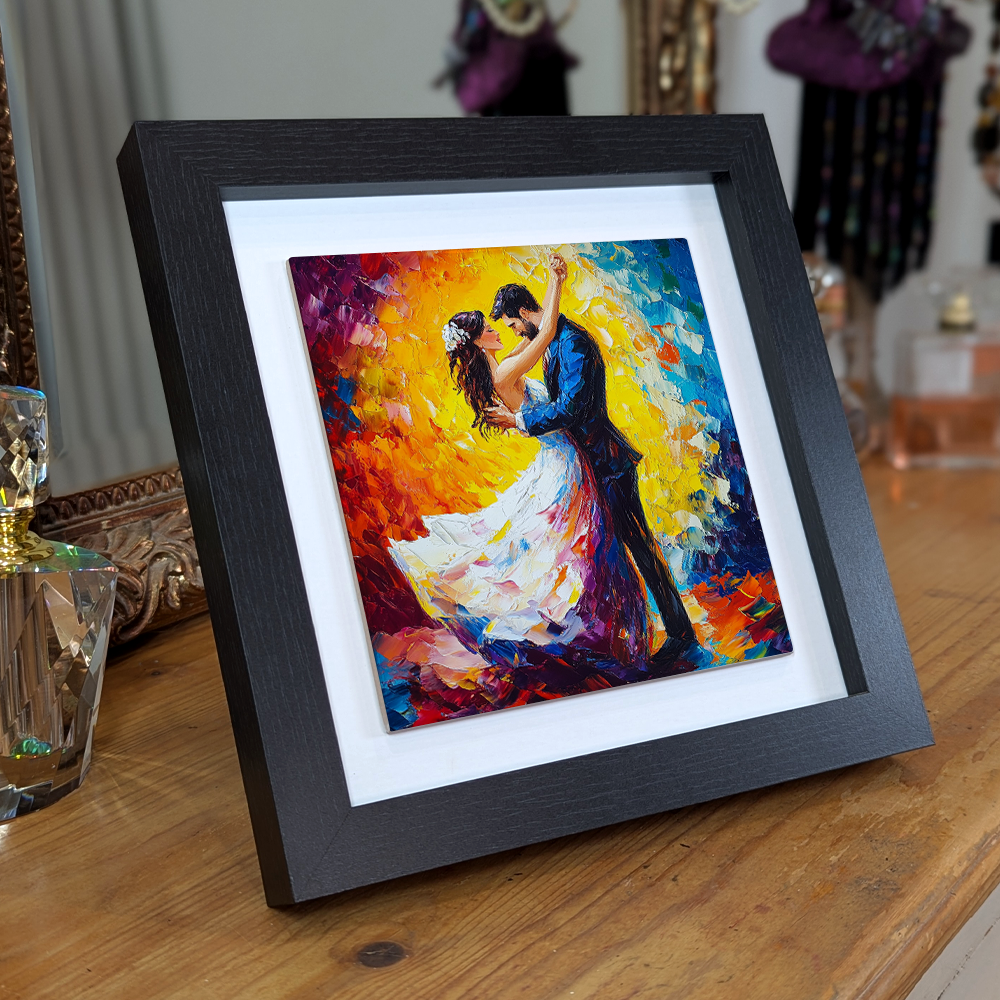 First Dance Framed Ceramic Art Tiles