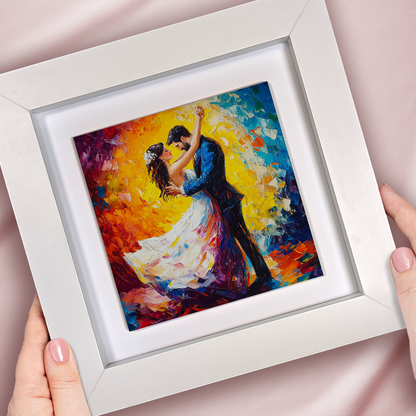 First Dance Framed Ceramic Art Tiles