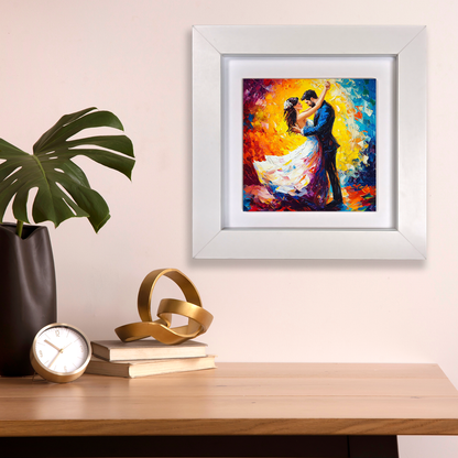 First Dance Framed Ceramic Art Tiles