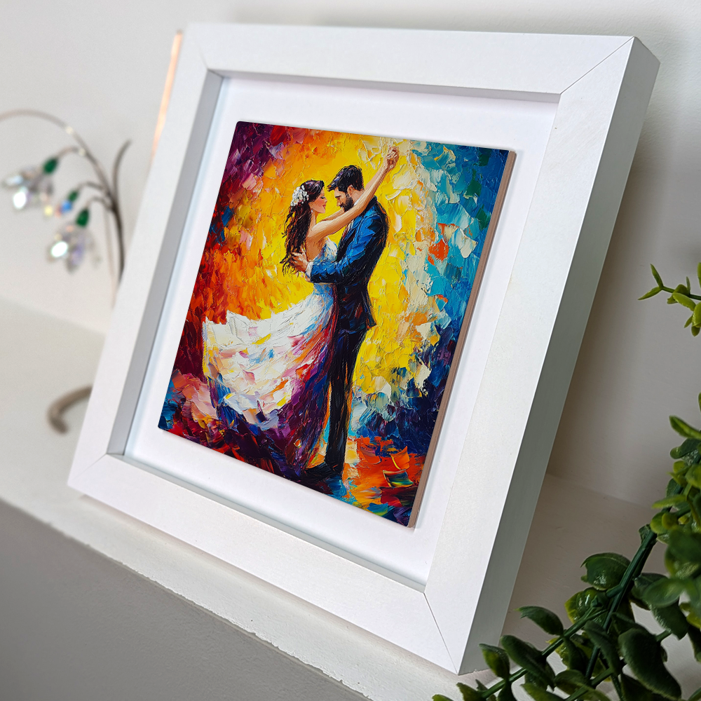 First Dance Framed Ceramic Art Tiles