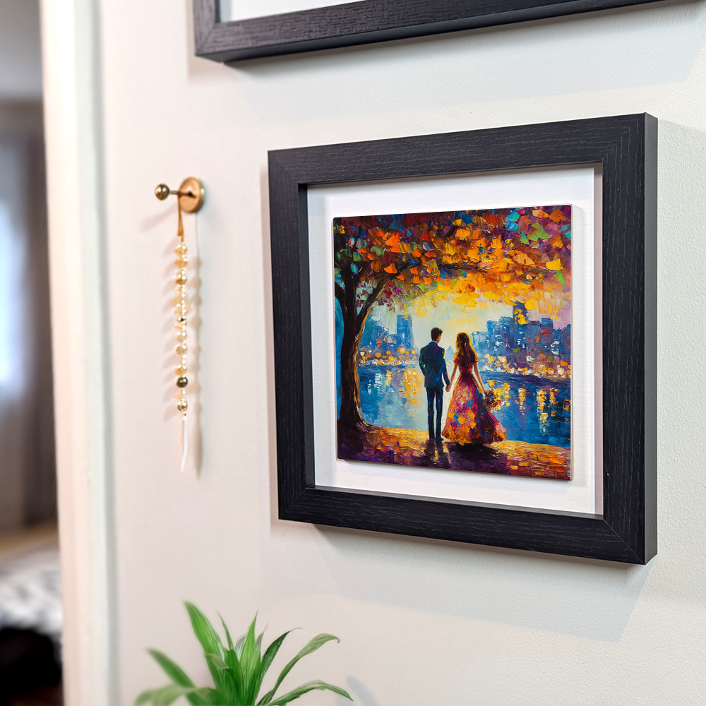 Twilight Reflections Framed Ceramic Art Tiles