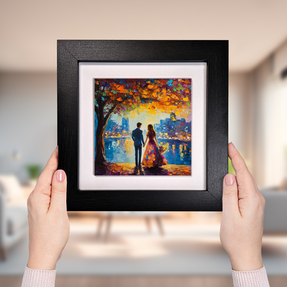 Twilight Reflections Framed Ceramic Art Tiles
