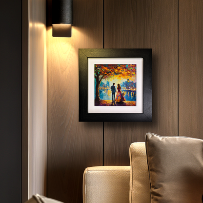 Twilight Reflections Framed Ceramic Art Tiles