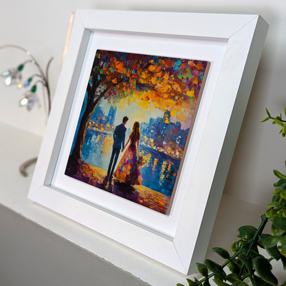 Twilight Reflections Framed Ceramic Art Tiles
