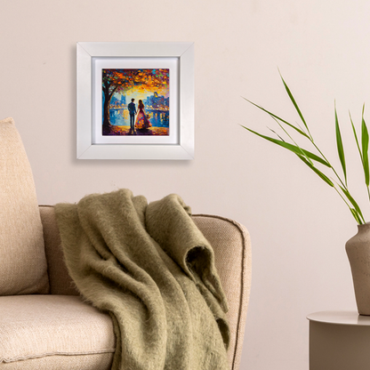 Twilight Reflections Framed Ceramic Art Tiles