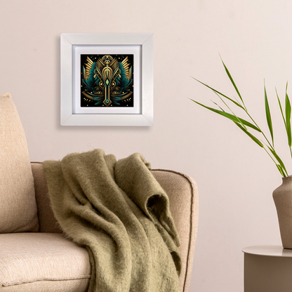 Emerald Majesty Framed Ceramic Art Tiles