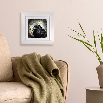 The Crow Framed Ceramic Framed Art Tiles