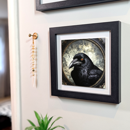 The Crow Framed Ceramic Framed Art Tiles