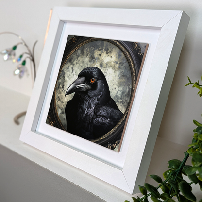 The Crow Framed Ceramic Framed Art Tiles