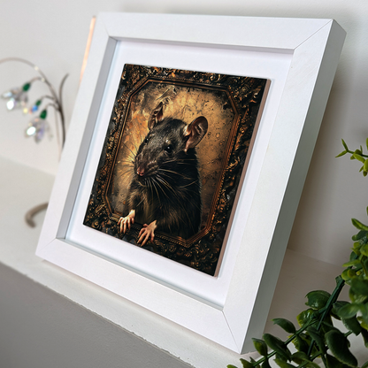 The  Rat Framed Gothic Ceramic Art Tiles