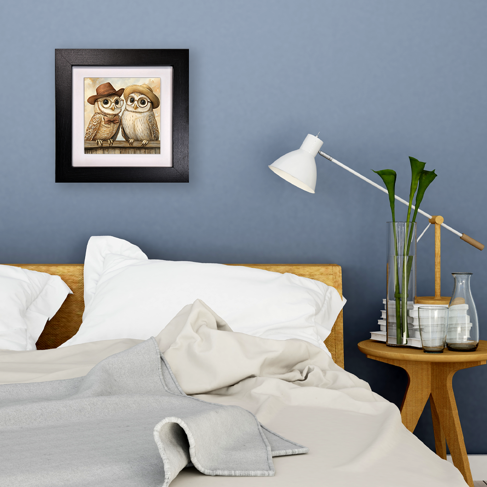 Owl & Company - Framed Ceramic Art Tiles