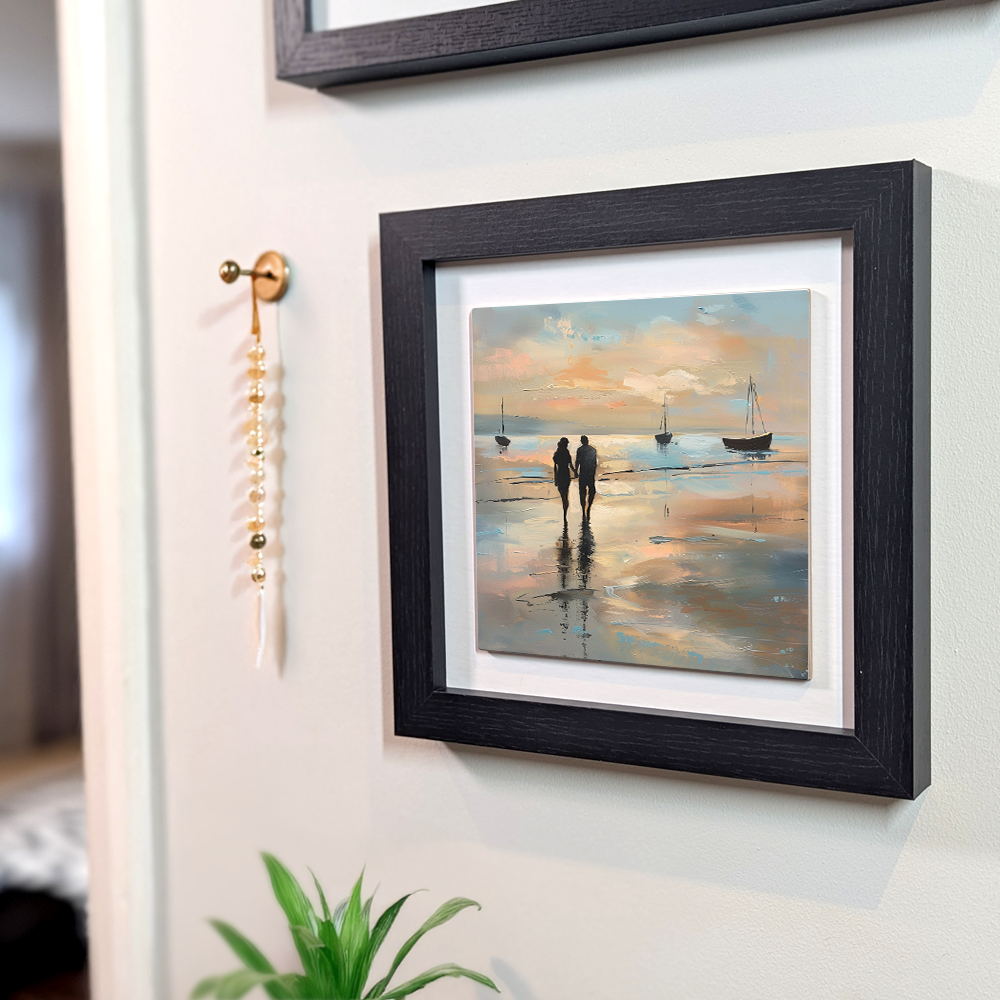 Evening Walk Framed Ceramic Art Tiles