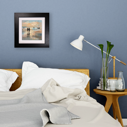 Evening Walk Framed Ceramic Art Tiles