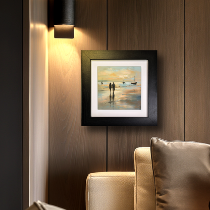 Evening Walk Framed Ceramic Art Tiles