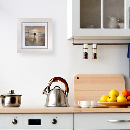 Lighthouse Glow Framed Ceramic Art Tiles