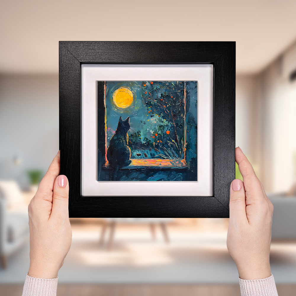 Window To The Wild Framed Ceramic Art Tiles